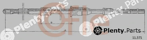 Cofle 11.571 — Cable Pull, parking brake