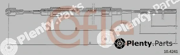 Cofle 10.4241 — Cable Pull, parking brake