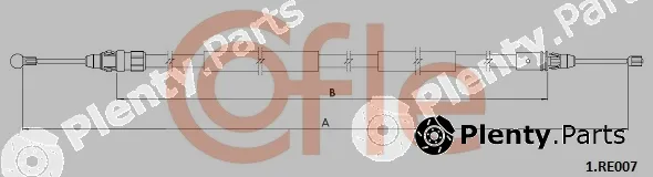 Cofle 92.1.RE007 — Cable Pull, parking brake