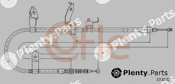 Cofle 17.0585 — Cable Pull, parking brake