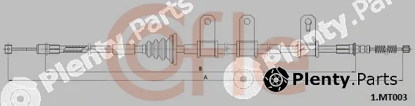 Cofle 1.MT003 — Cable Pull, parking brake