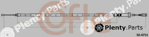 Cofle 10.4751 — Cable Pull, parking brake