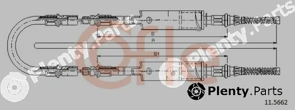 Cofle 11.5662 — Cable Pull, parking brake