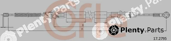 Cofle 17.2795 — Cable Pull, parking brake