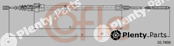 Cofle 10.7406 — Cable Pull, parking brake