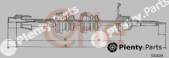 Cofle 92.S31024 — Speedometer Cable