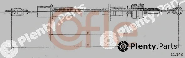 Cofle 92.11.148 — Accelerator Cable