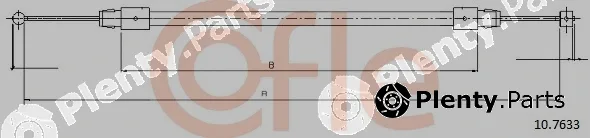 Cofle 10.7633 — Cable Pull, parking brake