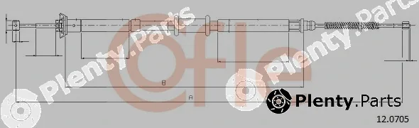 Cofle 12.0705 — Cable Pull, parking brake