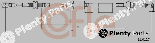 Cofle 92.11.0127 — Accelerator Cable