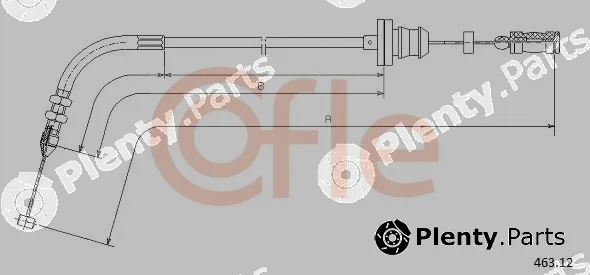 Cofle 463.12 — Accelerator Cable