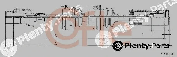 Cofle 92.S31031 — Speedometer Cable