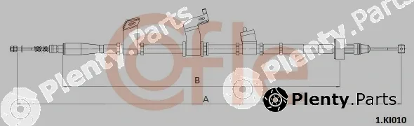 Cofle 1.KI010 — Cable Pull, parking brake
