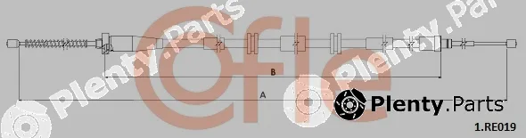 Cofle 92.1.RE019 — Cable Pull, parking brake