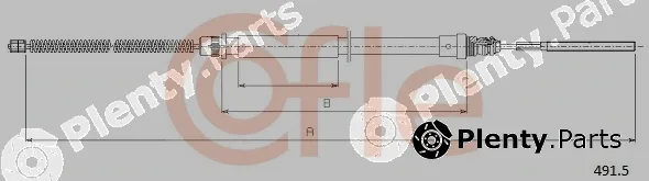 Cofle 92.491.5 — Cable Pull, parking brake