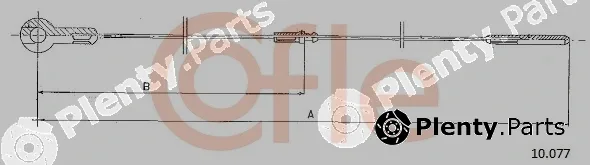 Cofle 10.077 — Accelerator Cable