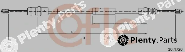 Cofle 10.4720 — Cable Pull, parking brake