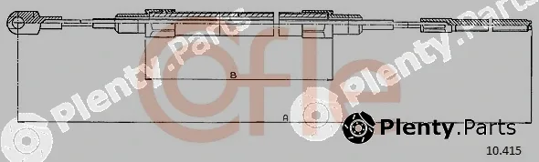 Cofle 10.415 — Cable Pull, parking brake