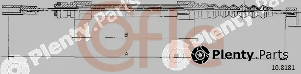 Cofle 10.8181 — Cable Pull, parking brake