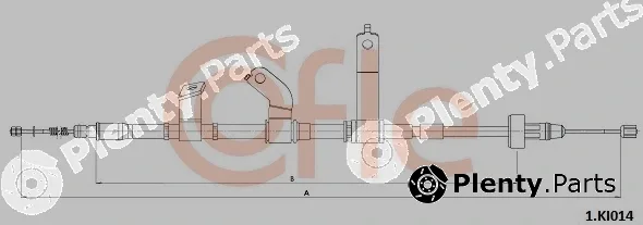 Cofle 1.KI014 — Cable Pull, parking brake