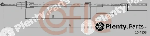 Cofle 10.4153 — Cable Pull, parking brake