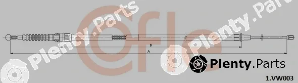 Cofle 1.VK003 — Cable Pull, parking brake