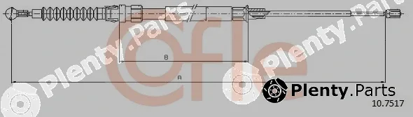 Cofle 10.7517 — Cable Pull, parking brake
