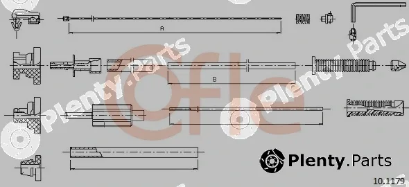 Cofle 10.1179 — Accelerator Cable