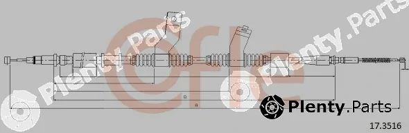 Cofle 17.3516 — Cable Pull, parking brake