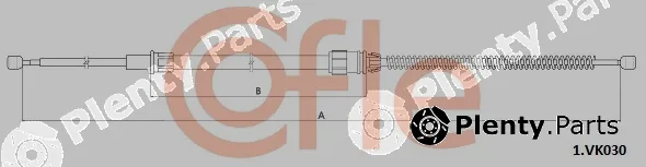 Cofle 92.1.VK030 — Cable Pull, parking brake