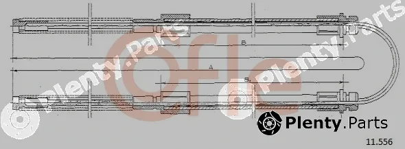 Cofle 11.556 — Cable Pull, parking brake