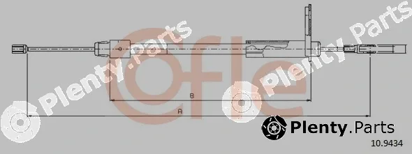 Cofle 10.9434 — Cable Pull, parking brake