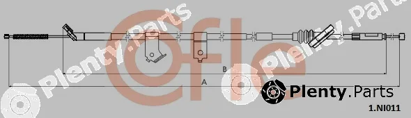 Cofle 92.1.NI011 — Cable Pull, parking brake