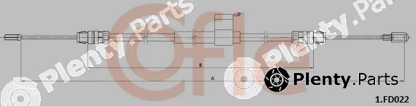 Cofle 1.FD022 — Cable Pull, parking brake