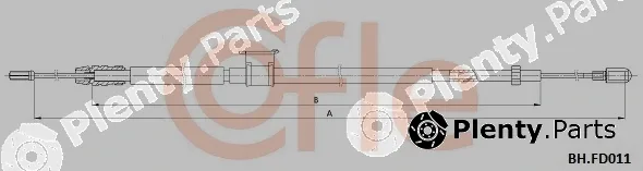Cofle 1.FD011 — Cable Pull, parking brake