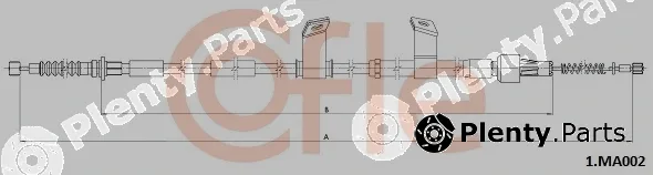Cofle 1.MA002 — Cable Pull, parking brake