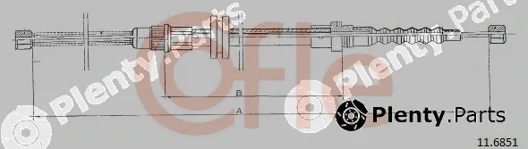 Cofle 11.6851 — Cable Pull, parking brake