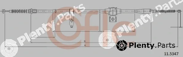 Cofle 11.5347 — Cable Pull, parking brake