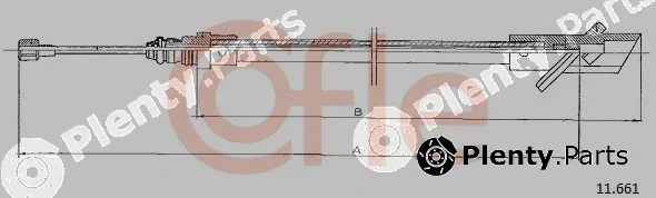 Cofle 11.661 — Cable Pull, parking brake