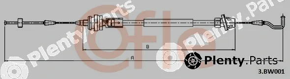 Cofle 92.3.BW001 — Accelerator Cable