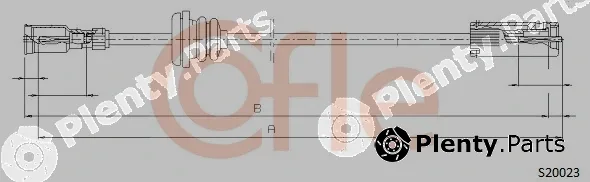 Cofle 92.S20023 — Speedometer Cable