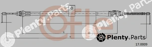 Cofle 17.0009 — Cable Pull, parking brake
