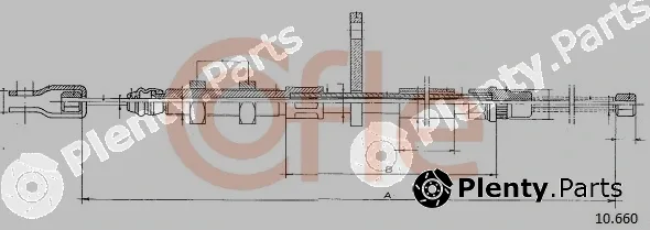 Cofle 10.660 — Cable Pull, parking brake
