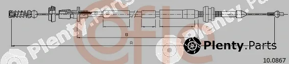 Cofle 10.0867 — Accelerator Cable