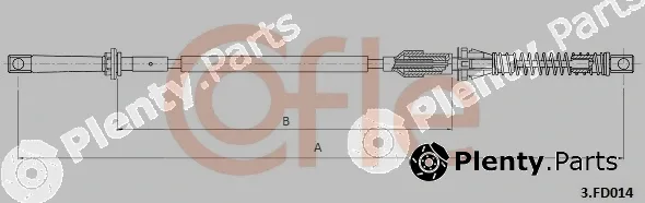 Cofle 92.3.FD014 — Accelerator Cable