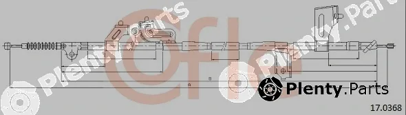 Cofle 17.0368 — Cable Pull, parking brake