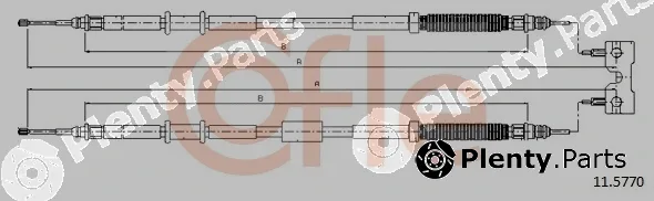 Cofle 11.5770 — Cable Pull, parking brake