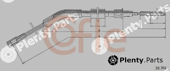 Cofle 10.701 — Cable Pull, parking brake