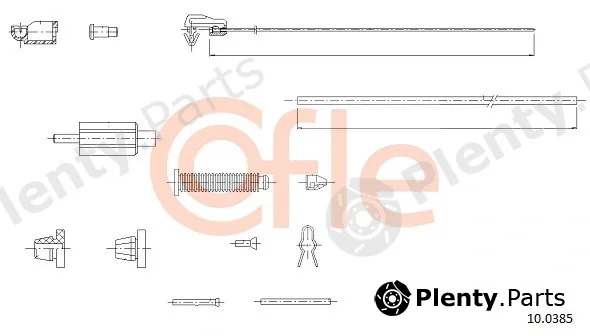 Cofle 92.10.0385 — Accelerator Cable
