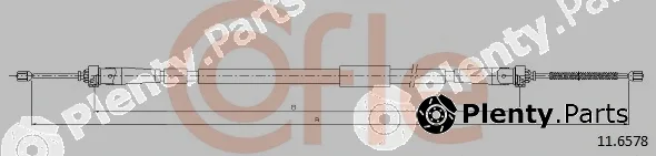 Cofle 11.6578 — Cable Pull, parking brake